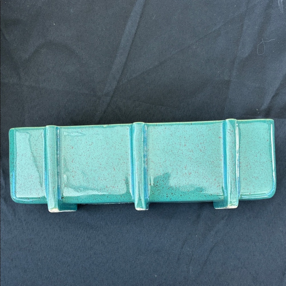 Pfaltzgraff USA F-162 Vintage Green Planter | Mid-Century Pottery - Picture 8 of 9